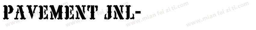 Pavement JNL字体转换